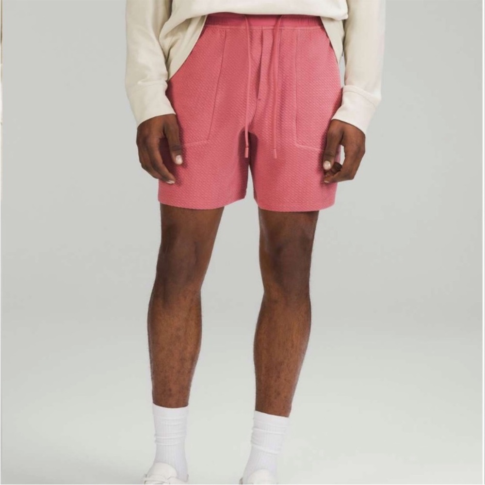 Lululemon At Ease Short 7" Shorts Pink Brier Rose Men’s Size M